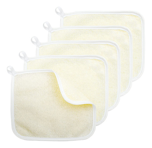 Paquete De 5 Toallas Exfoliantes Para La Cara Y El Cuerpo, P