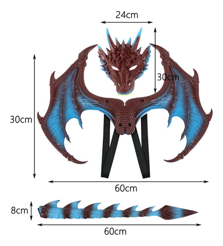Disfraz De Dragón Para Niños Cosplay Regalo Dinosaur Tail
