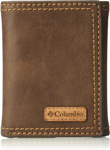 Billetera Columbia Para Hombre, Cierre Triple