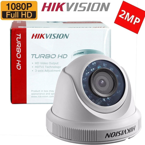 Camara Domo Metal Hikvision 2mp 1080p Turbo Hd Tvi Seguridad