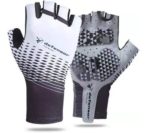 Guantes Ciclismo Defensor Forever Dedos Cortos Acolchado Gel