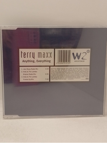 Terry Max Anything Everything Cd Single Nuevo Disqrg