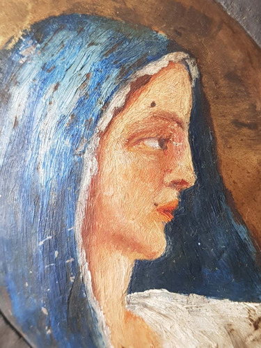 Imagen 5 de 10 de Antiguo Porta Retrato En Hierro Forjado 7o 1432