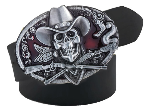 Hebilla De Cinturón Calavera Esqueleto Hombre Mmg