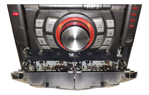 Receptor Estéreo Panasonic Sa-ak330, 5 Discos, Mp3, Hi-bass. Negro (Usado)