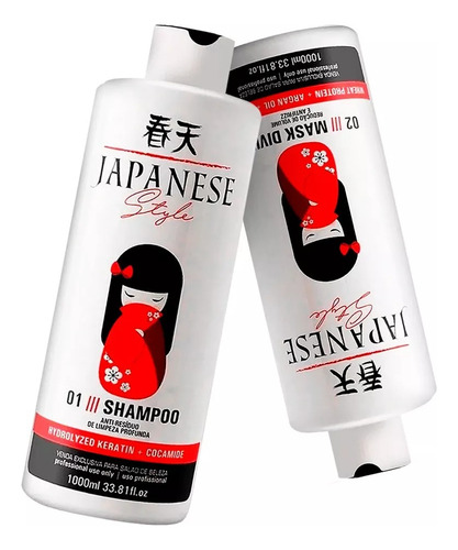 Alisamento Definitivo Japonesa Style C/f Liso 3d 2x1000ml