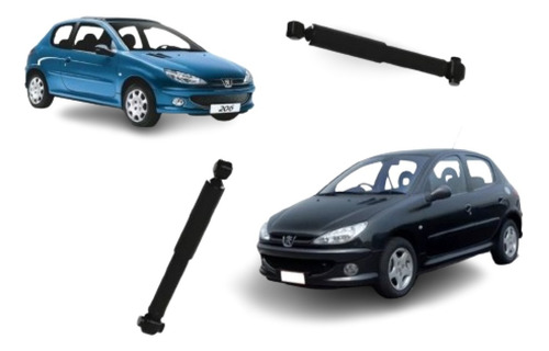 Amortecedor Traseiro Peugeot 206 /08 207 09/ 