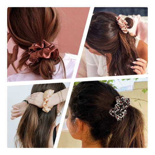 Scrunchies Para El Cabello, Ligas Para Cabello Niña 16