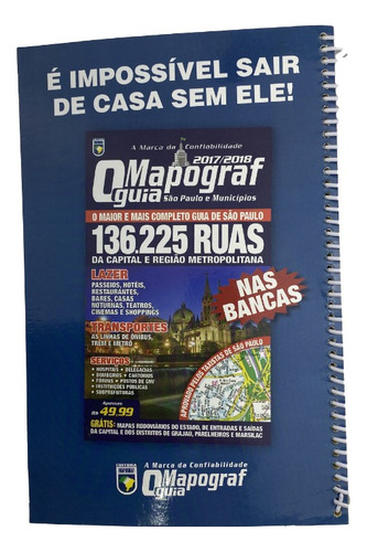 Livro Mapa De Estradas Brasil - Mapograf Espiral Edição 06 Em Português 2018 On Line Editora