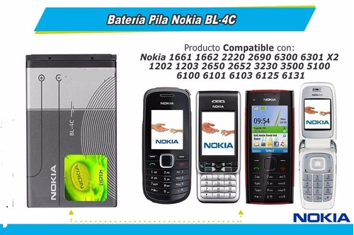 Batería Nokia Bl-4c,  Bl-5c Stock Disponible!! Tienda Fisica