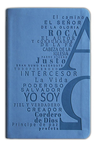 Biblia Rvr 1960 Letra 10 Pts 14 X 21 Nombres De Dios Azul