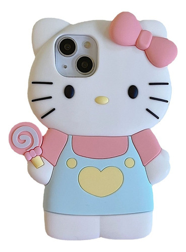 Hello Kitty Funda Silicona Para iPhone 12 13 14 Pro Max Plus