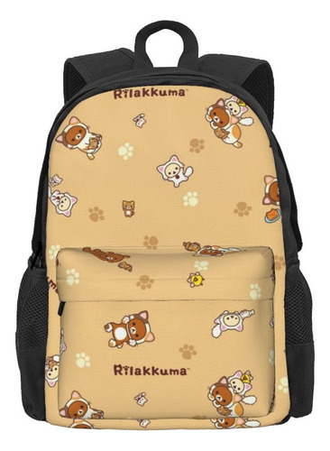 . Mochila Con Estampado For Viajes Al Aire Libre Rilakkuma