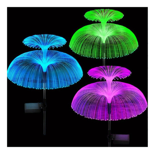 3 Pack Solar Fuegos Artificiales Luces Al Aire Libre Jardín,