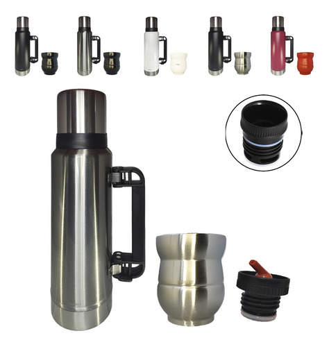 Combo Termo Comet 1,2 L , Mate 140ml + Tapón Regalo I Css®