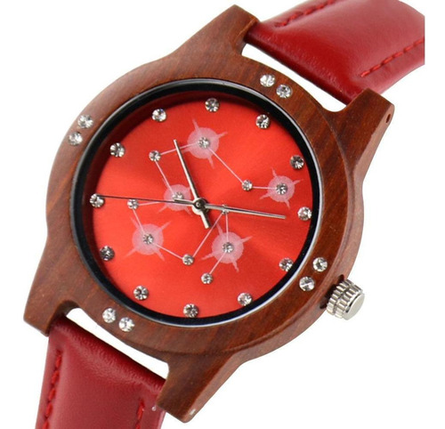 Relogio Duoyidian Quartz Feminino Couro Re