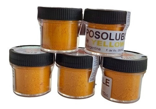 Colorante Comestible En Polvo Liposoluble Amarillo King Dust