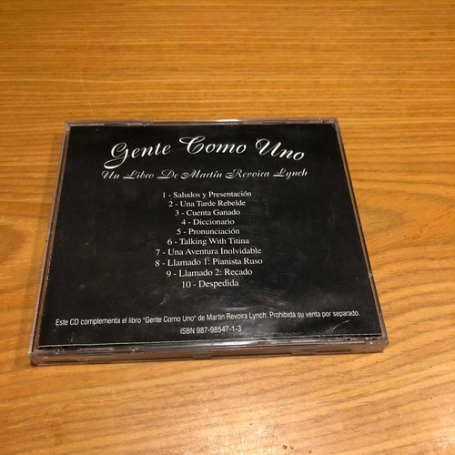Revoira Lynch Gente Como Uno Cd Fernando Peña Diego Scott (Usado)