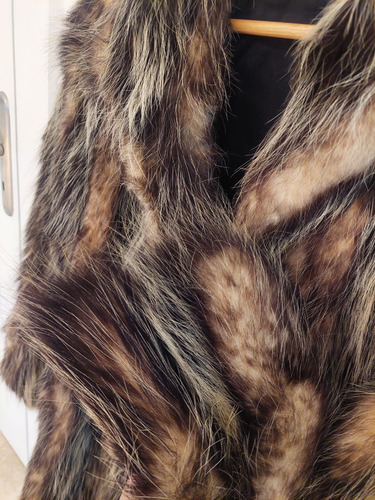 Saco Tapado De Piel Natural Talle S / M Alaska Furs (Usado)