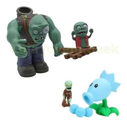 Imagem 1 de 7 de Zumbi Gigante X Dispara Ervilha De Gelo Plants Vs Zombies