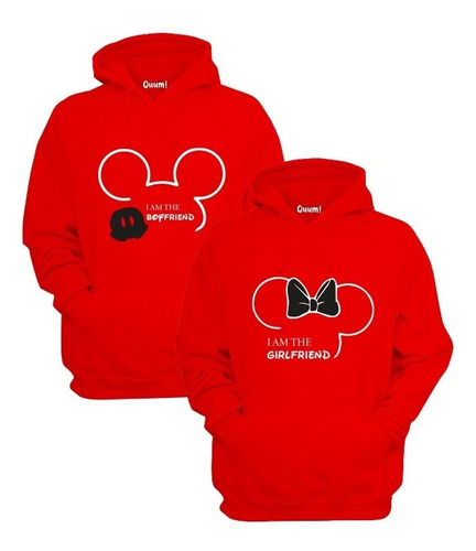 Sudaderas Para Parejas Mickey & Minnie #8 (dos Piezas)