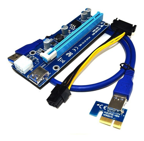 Tarjeta Riser Usb 3.0 Pci-e 1x A 16x Minado Criptomonesdas