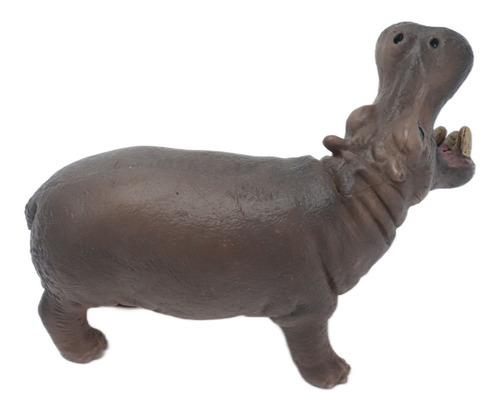 Juguete De Animal Modelo Hipopótamo, Plástico Sólido, De Sim