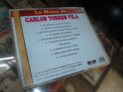 Carlos Torres Vila -lo Mejor De..cd Garantia Total -981 -