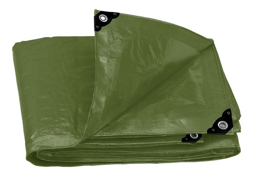 Lona De Uso Rudo Verde Olivo 240 G/m^2, 3 X 4m Truper LT-34X