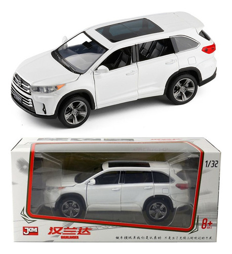 Toyota Highlander Miniatura Metal Autos Con Luces Y Sonido