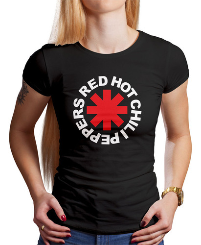 Polo Dama Red Hot Chili Peppers (d0107 Boleto.store)