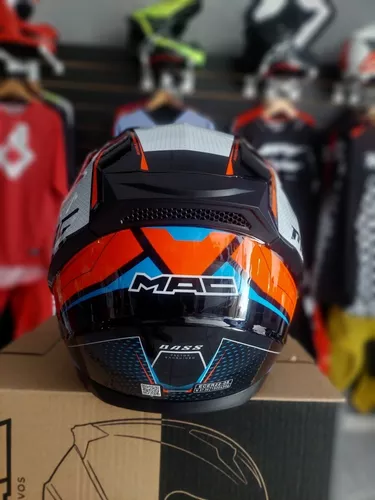 Casco Para Moto Integral Mac M67 Bass Zeppelin Bike Club