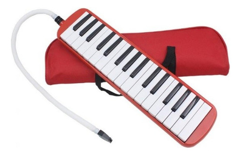 Melodica Roja De 32 Teclas Estuche De Tela