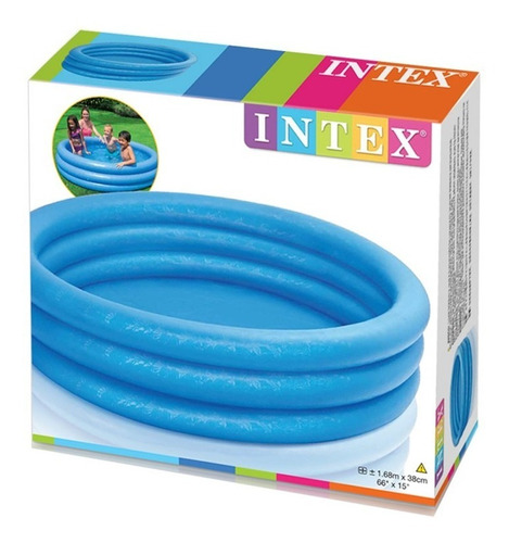 Pileta Inflable Intex Crystal Blue 168x38cm 58446