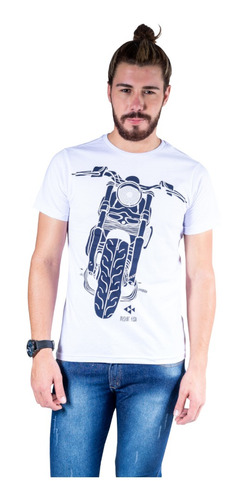 Camiseta Estampado Motorcycle Top