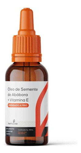 Óleo De Semente De Abóbora Em Gotas Com Vitamina E 30 Ml