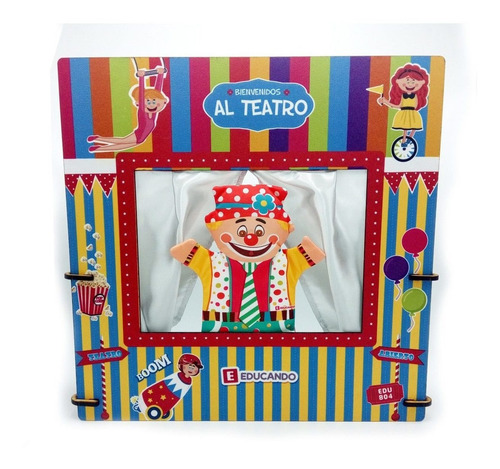 Teatro De Titeres Mano Castillo Circo Titere X1 Manopla Edu