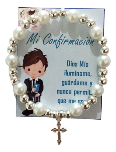 40 Pulseras Recuerdo Confirmación Niño