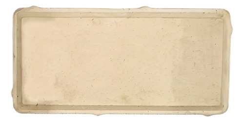 Tablilla De Concreto Rectangular De 2cm Beige 10 X 20