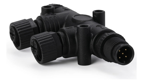 Conector Nmea 2000 T De 4 Puertos, 5 Pines, M12, Rosca Ip67,