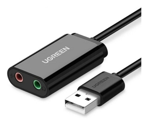 Adaptador Ugreen Audio Usb Tarjeta Sonido Externa 3.5mm Mic