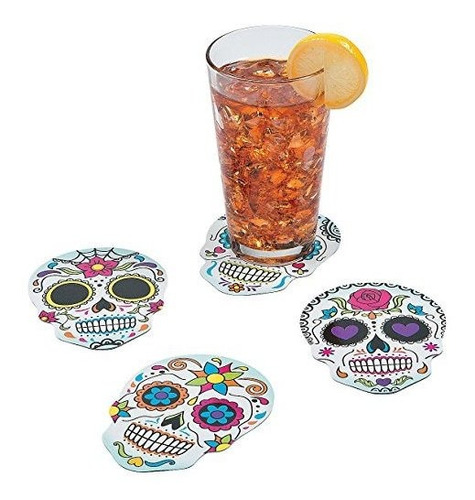 Articulo Para Fiesta - 12 Day Of The Dead-candy Skull Cartón