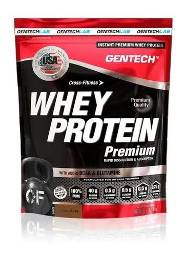Imagen 1 de 3 de Suplemento Gentech Whey Protein Premium Cross Fitness 500gr