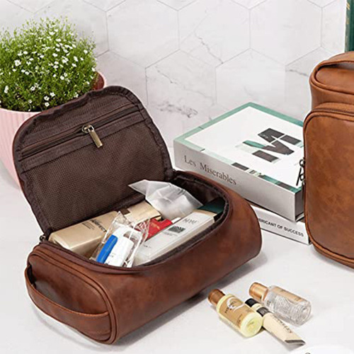 Bolsa De Aseo Portátil De Pu, Regalos De Viaje For Hombres,