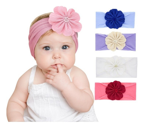 Balaca Para Bebe Niña Turbante Cintillo Bautizo Diadema