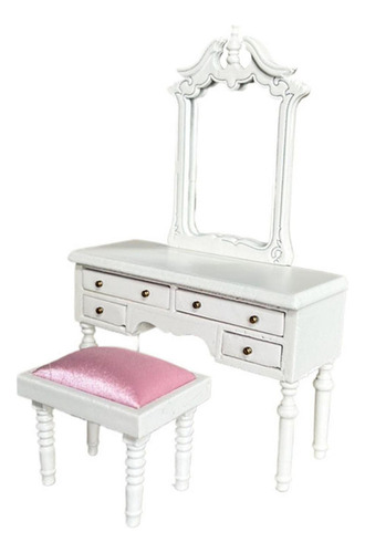 Nova Taburete De Tocador For Casa De Muñecas A Escala 1:12,