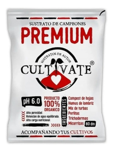 Cultivate Sustrato De Autor Premium 80l Orgánico -gmc Online