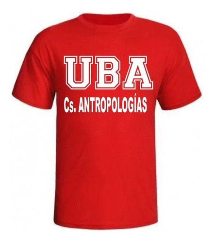 Remeras 100% Algodón Uba Unisex Cs. Antropologícas  /remera