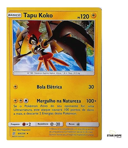 Card Pokemon Tapu Koko Promo (sm30a) Lendario