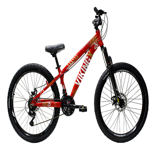 Bicicleta Vikingx Freeride Tuff Aro 26 Freio A Disco 21 Marc Cor Verde Neon X25 Tamanho Do Quadro Único